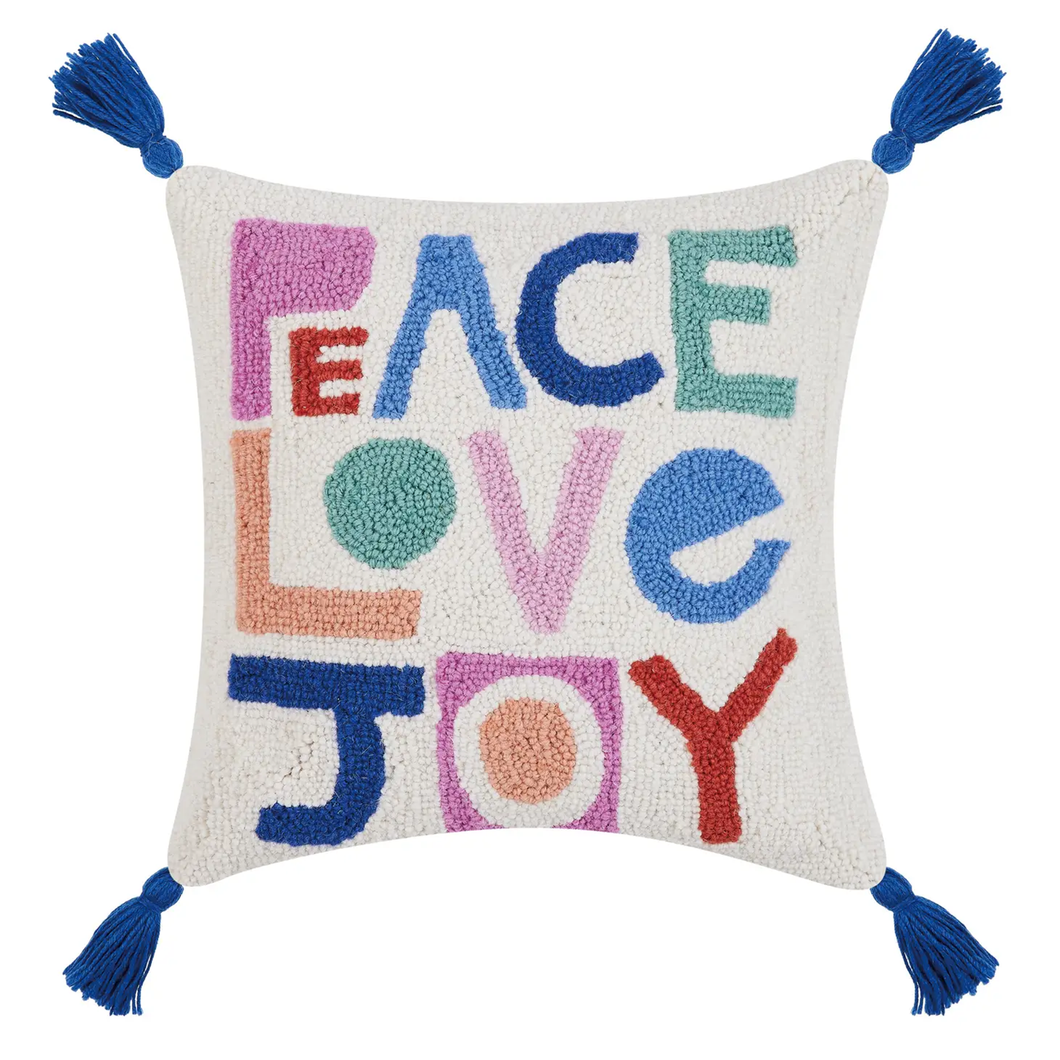 Peace, Love, Joy Pillow