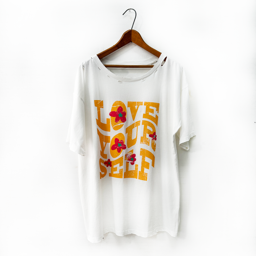 Love Yourself Distressed T-Shirt