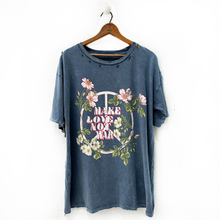 Load image into Gallery viewer, Make Love Not War Floral T-Shirt
