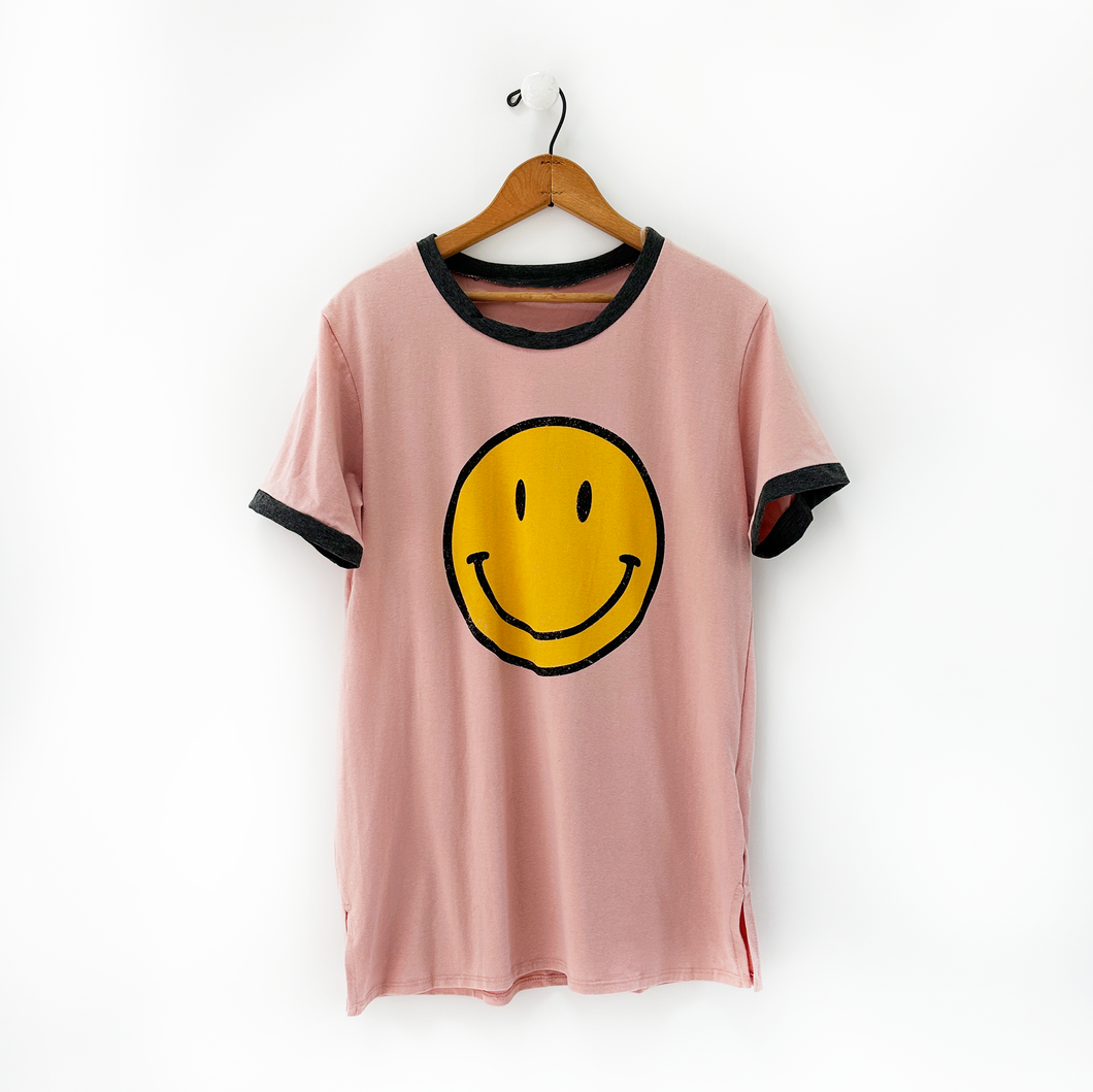 Ringer Smiley T-Shirt