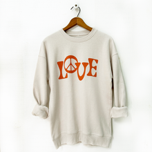 Load image into Gallery viewer, Love and Peace Sweatshirt

