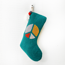 Load image into Gallery viewer, Peace Symbol Knit Stocking
