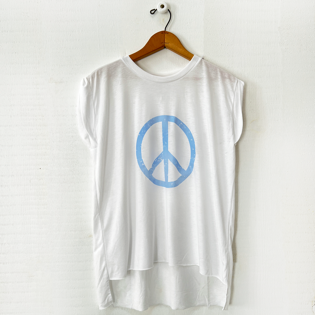Pretty in Peace Distressed Logo T-Shirt