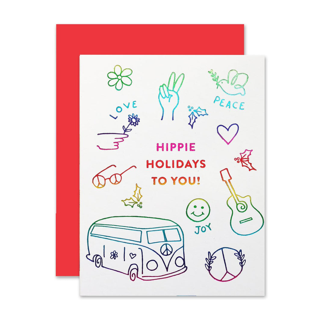 Hippie Holidays Cards