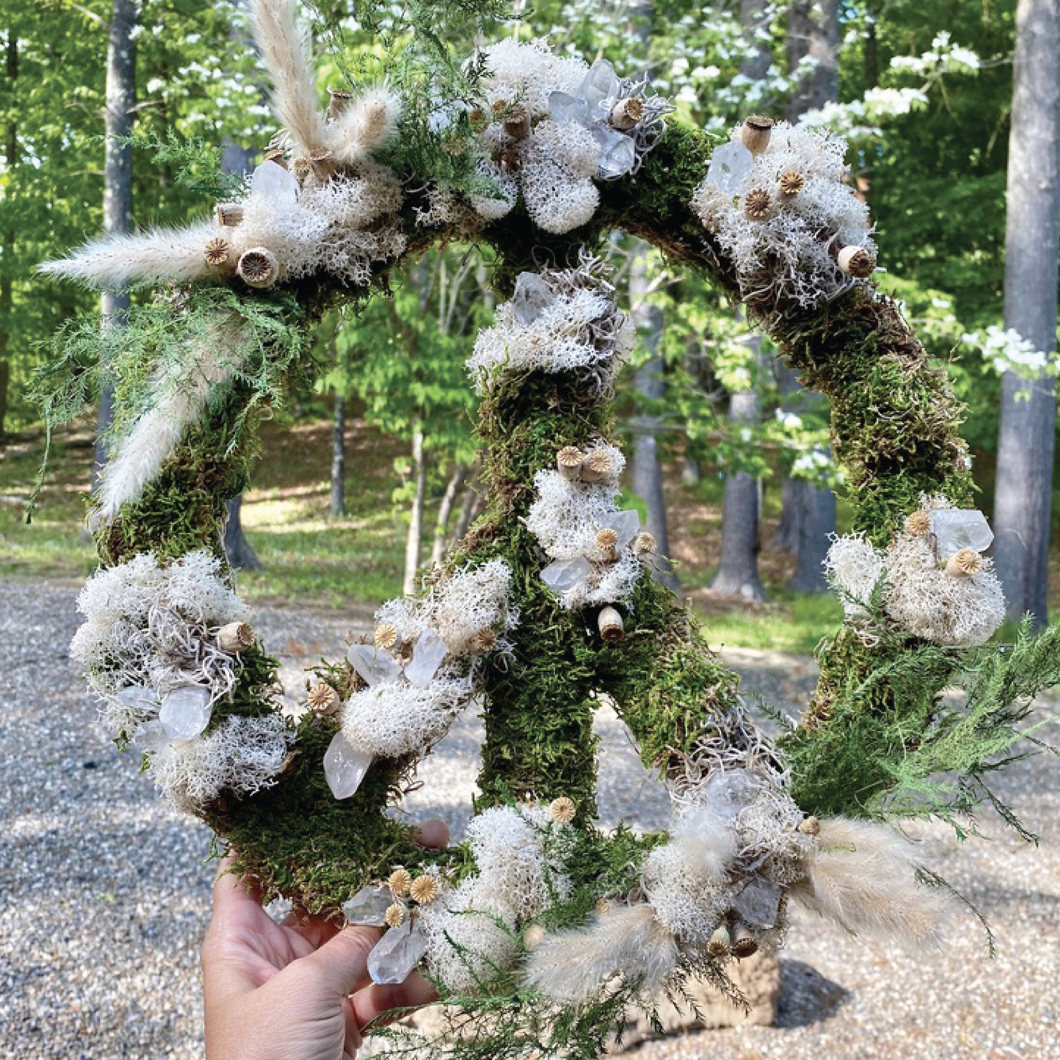 Fern and Quartz Peace Wreath - 15