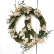 Load image into Gallery viewer, Fern and Quartz Peace Wreath - 15&quot;
