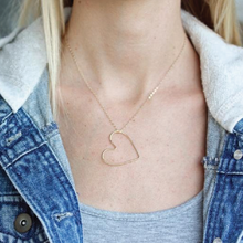 Load image into Gallery viewer, Gold Heart Necklace

