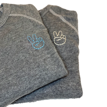 Load image into Gallery viewer, KIDS Embroidered Peace Sign Crewneck
