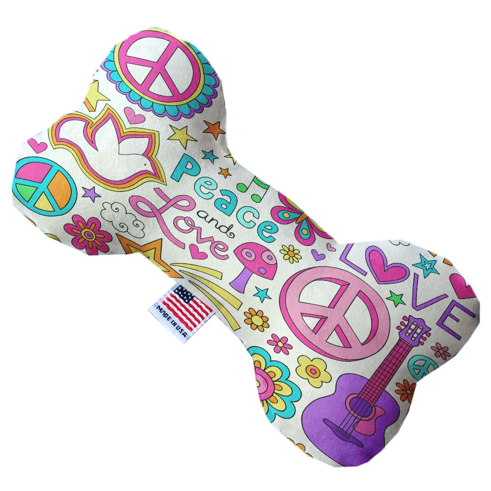 Peace and Love Dog Toy