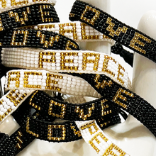 Load image into Gallery viewer, PEACE AND LOVE BEADED BRACELES
