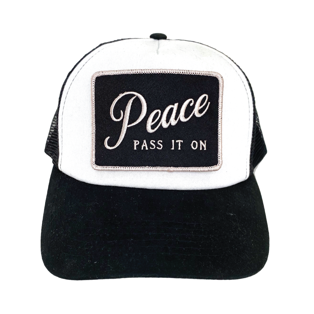 Peace Pass It On Trucker Hats