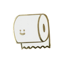 Load image into Gallery viewer, Toilet Paper Enamel Pin

