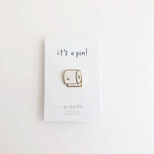 Load image into Gallery viewer, Toilet Paper Enamel Pin
