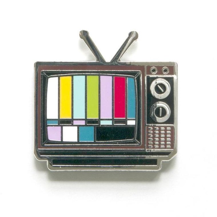 TV Enamel Pin