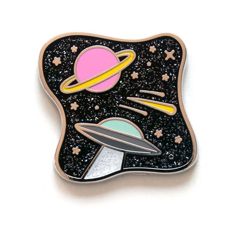 UFO Enamel Pin